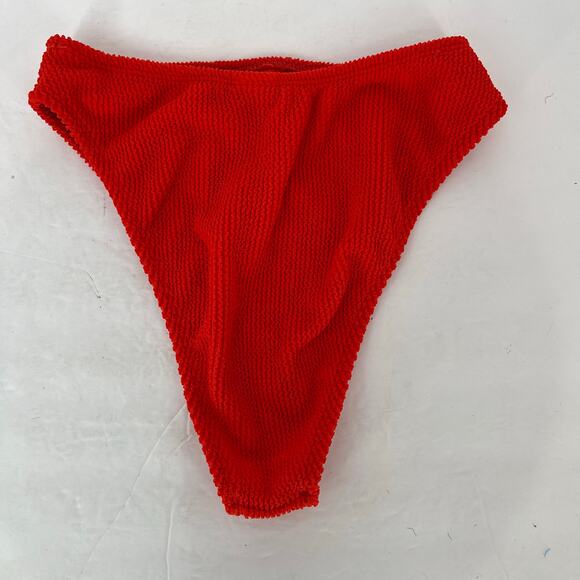 Good American "always fits better' Cheeky Bikini Bottoms Bright Poppy - S/M - Picture 3 of 7